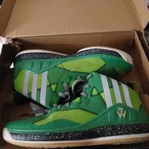 adidas Green and White Athletic Shoes